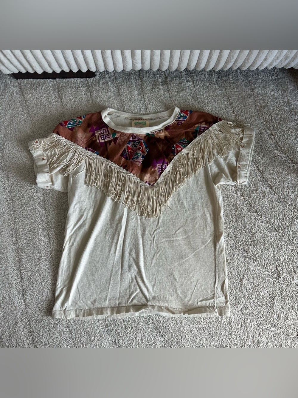 Hazelwoods Women’s Aztec Fringe Shirt